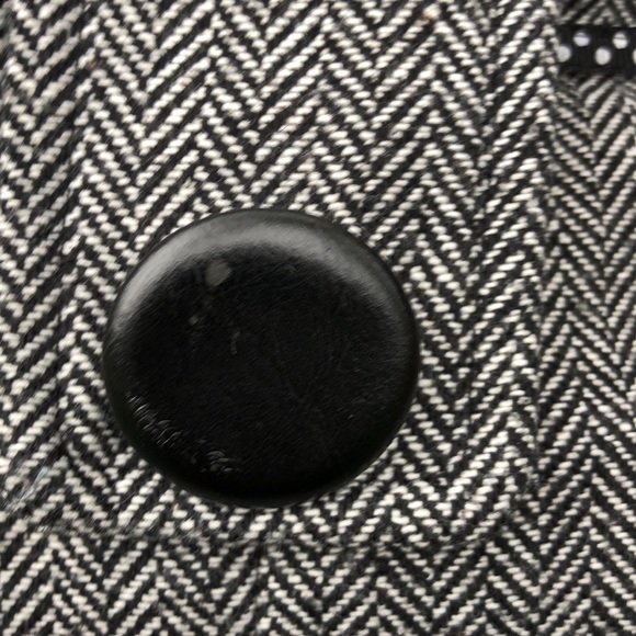 Hazel Hazel Tweed/Wool Pleated SKIRT w/ Double Faux Pockets in Front & Back Sz S - Picture 11 of 12